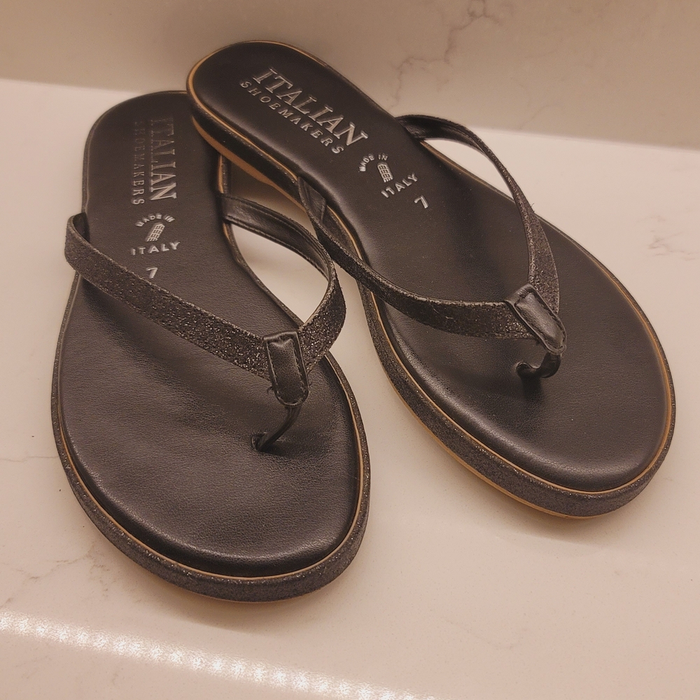 Italian Shoemakers Black Sandals